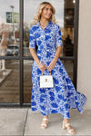 PRE-ORDER FEBRUARY Kiara Maxi Dress, Blue Combo