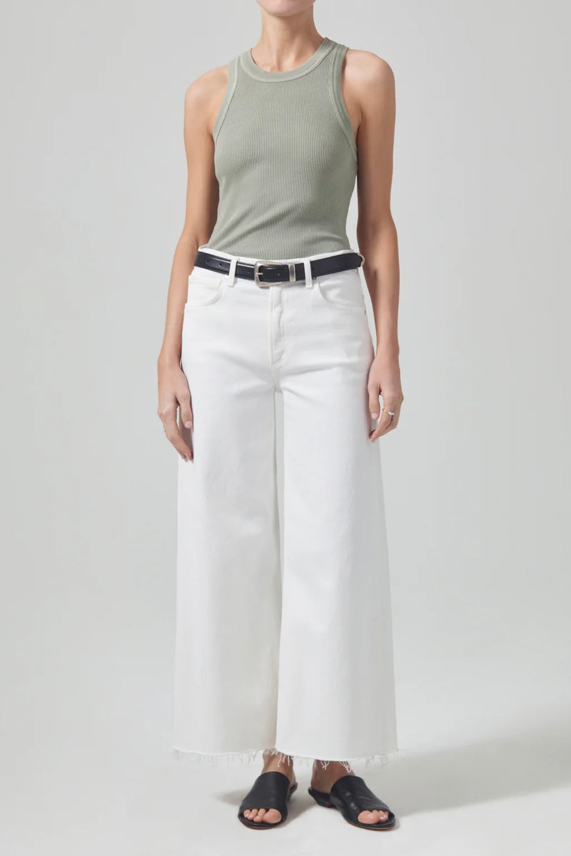 .Citizens of Humanity Lyra Wide Leg Crop, White