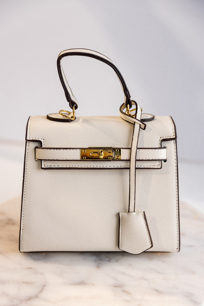 Janie Hand Bag, Ivory