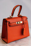 .Janie Hand Bag, Orange