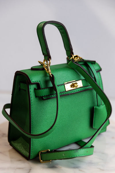 .Janie Hand Bag, Kelly Green