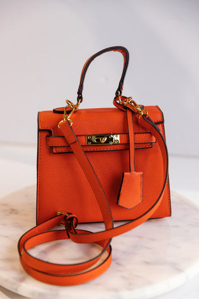 Janie Hand Bag, Orange