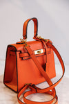 .Janie Hand Bag, Orange