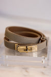 Leena Latch Belt, Taupe