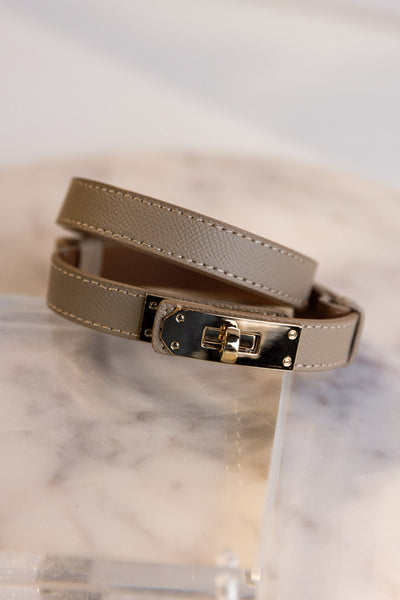 Leena Latch Belt, Taupe