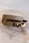 Leena Latch Belt, Taupe