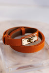 Leena Latch Belt, Orange