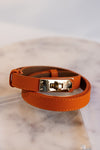 Leena Latch Belt, Orange