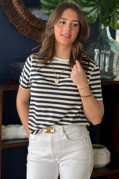 .Sadie Striped Tee