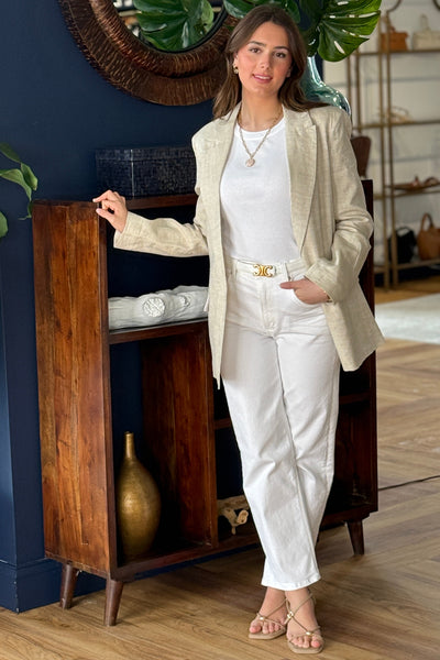 .Pre-Order April Miranda Linen Blazer