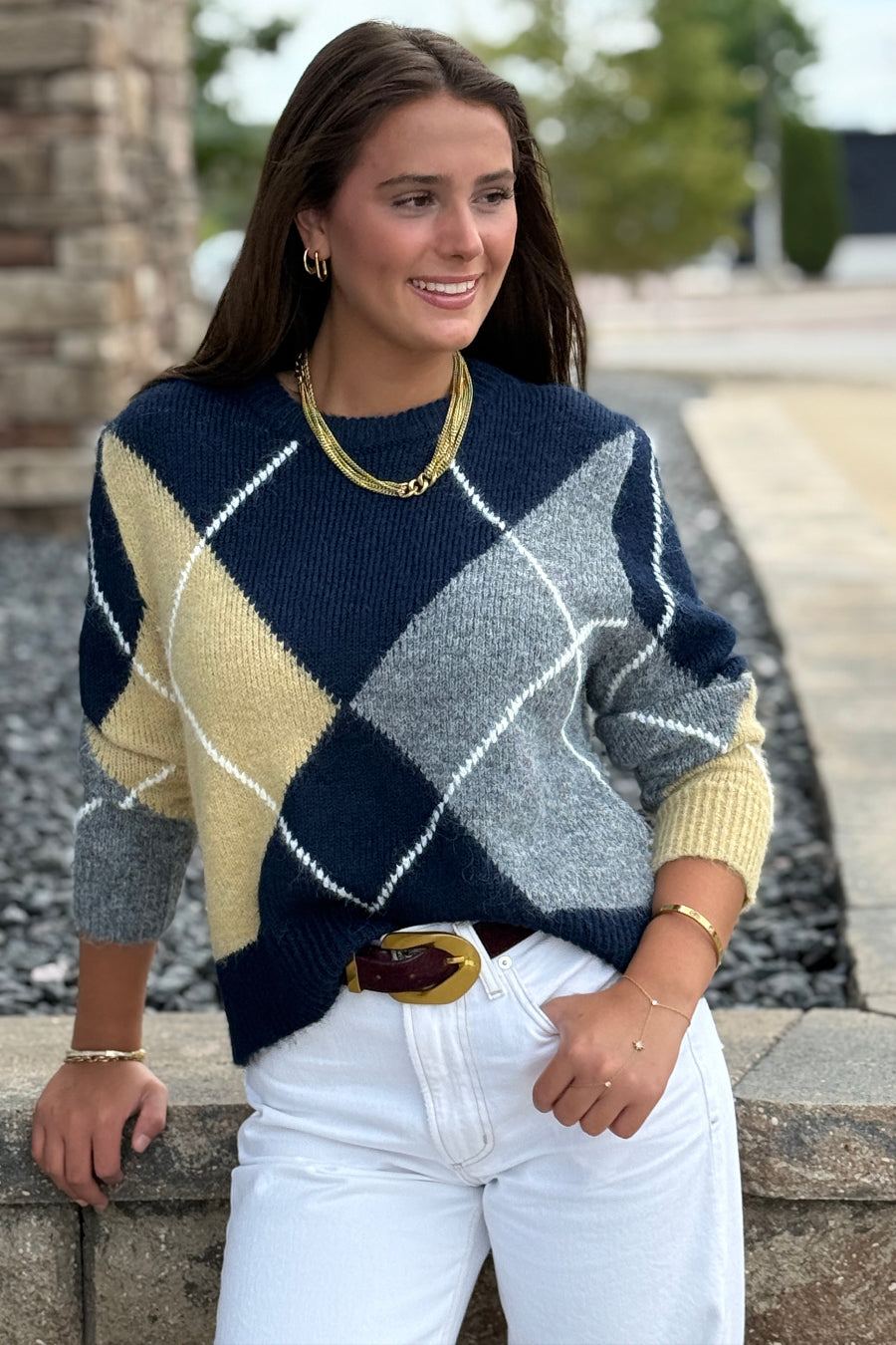 Adrian Argyle Sweater