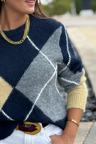 Adrian Argyle Sweater