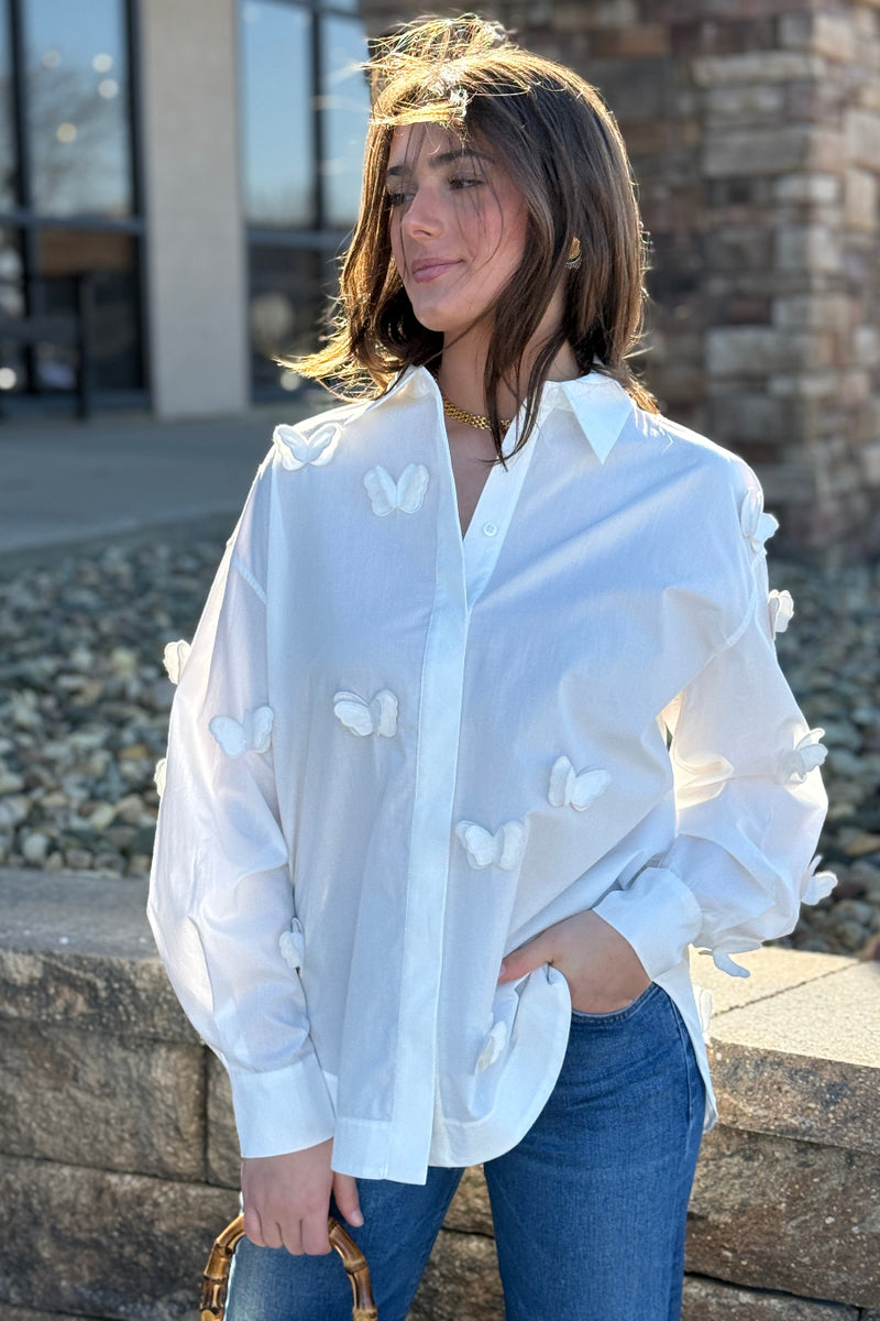 Farm Rio Butterfly Blouse