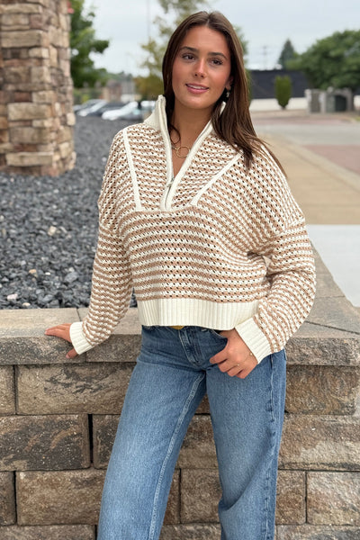 Jenn 1/2 Zip Sweater