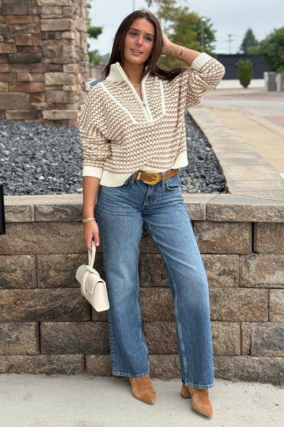 Jenn 1/2 Zip Sweater
