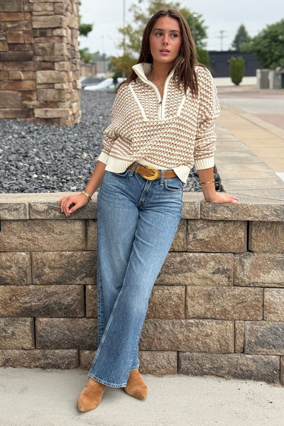 Jenn 1/2 Zip Sweater