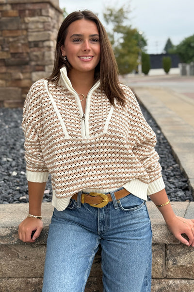 Jenn 1/2 Zip Sweater