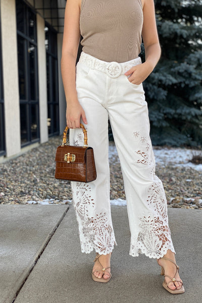 .Farm Rio Boho Beauty Richelieu Denim Pants