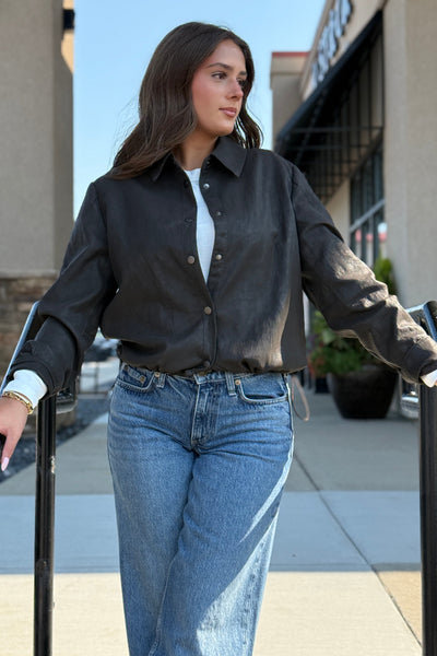 Rowen Faux Leather Jacket