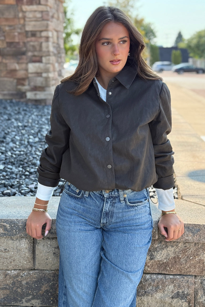 Rowen Faux Leather Jacket