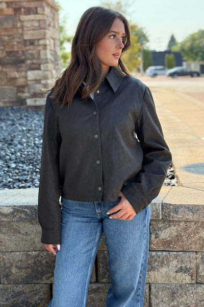 Rowen Faux Leather Jacket