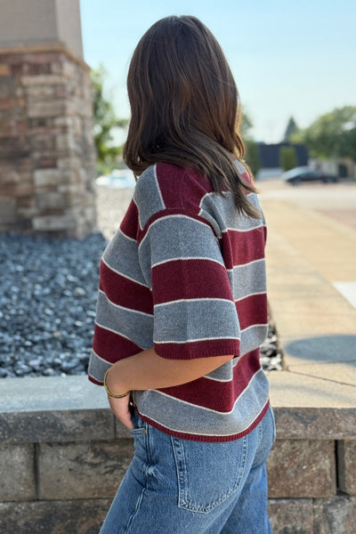 Jordyn Boxy Striped Sweater