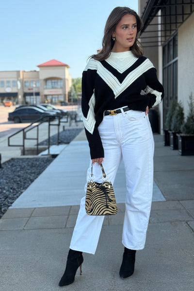 Teagan Color Block Sweater