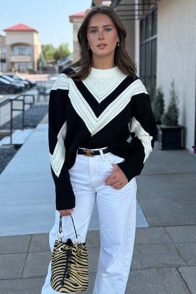 Teagan Color Block Sweater