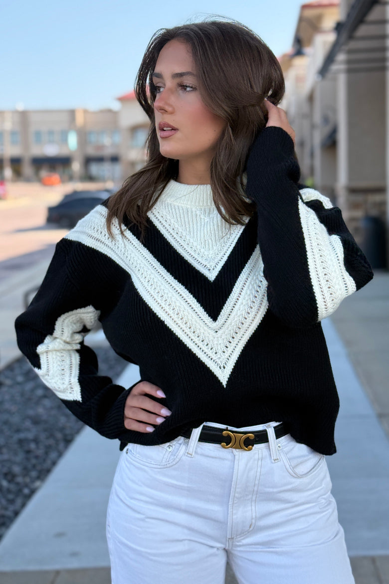Teagan Color Block Sweater