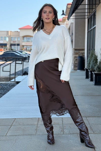 Jolie Lace Trim Skirt