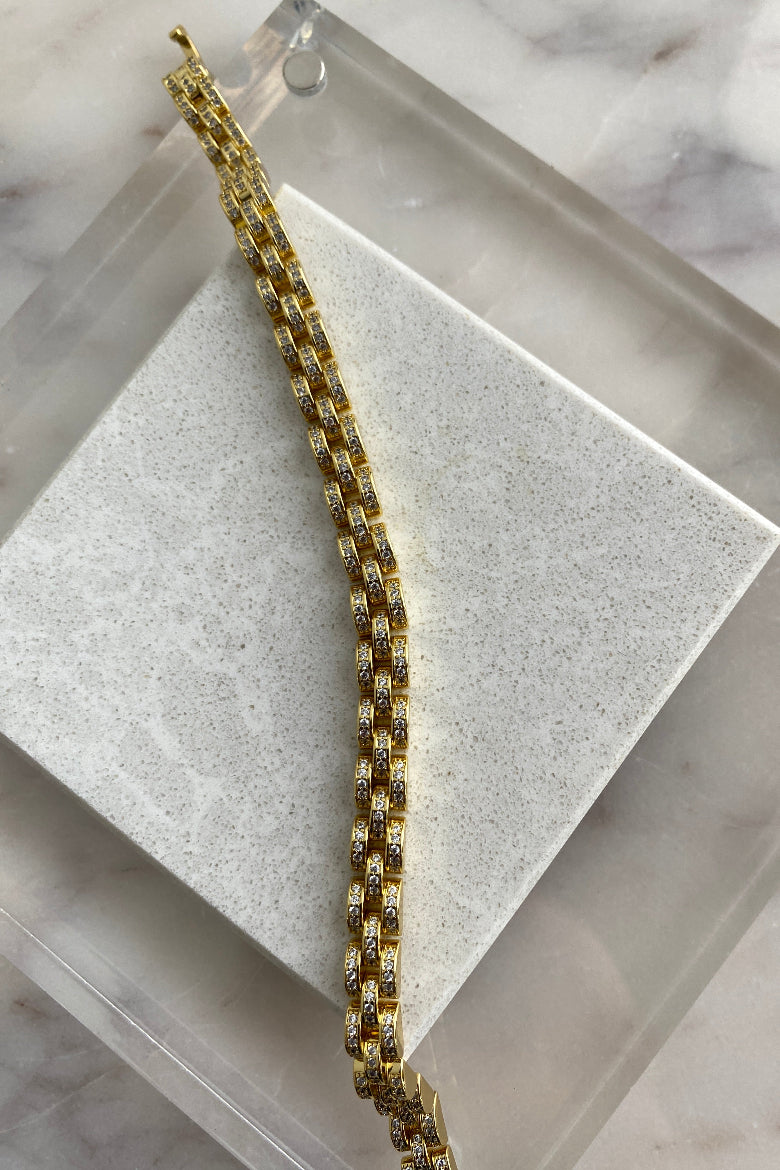 .Lux Pavé Chain Bracelet, 7"