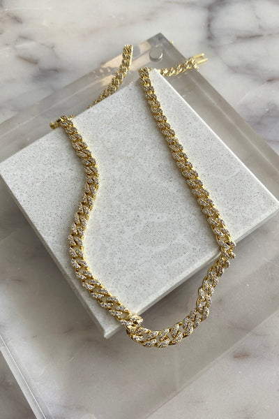 .Lux Pavé Chain, 15.5" - RUST & Co.