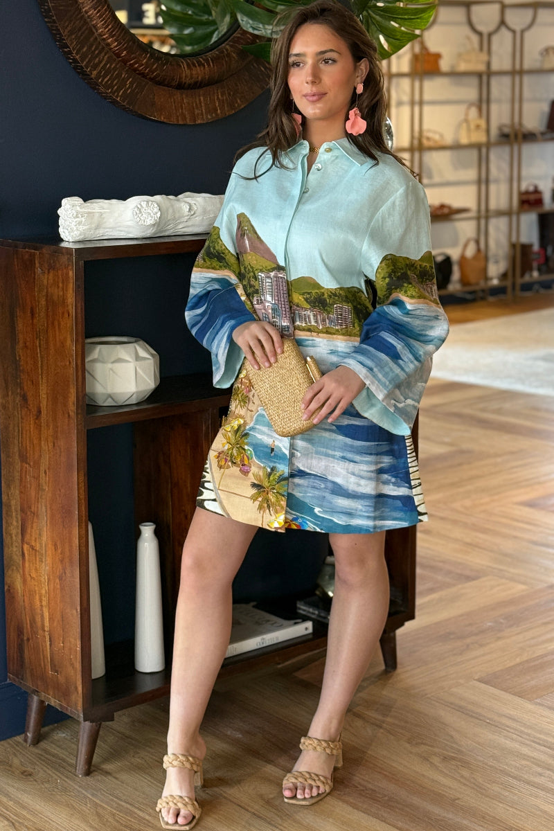 Farm Rio Copacabana Beach Kimono Dress