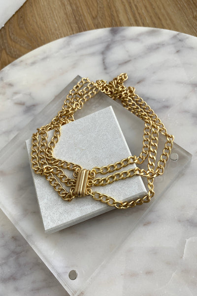 .Triple Chain Necklace - RUST & Co.