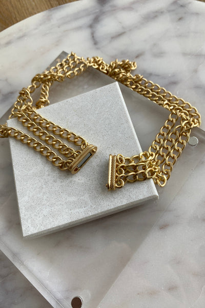 .Triple Chain Necklace - RUST & Co.