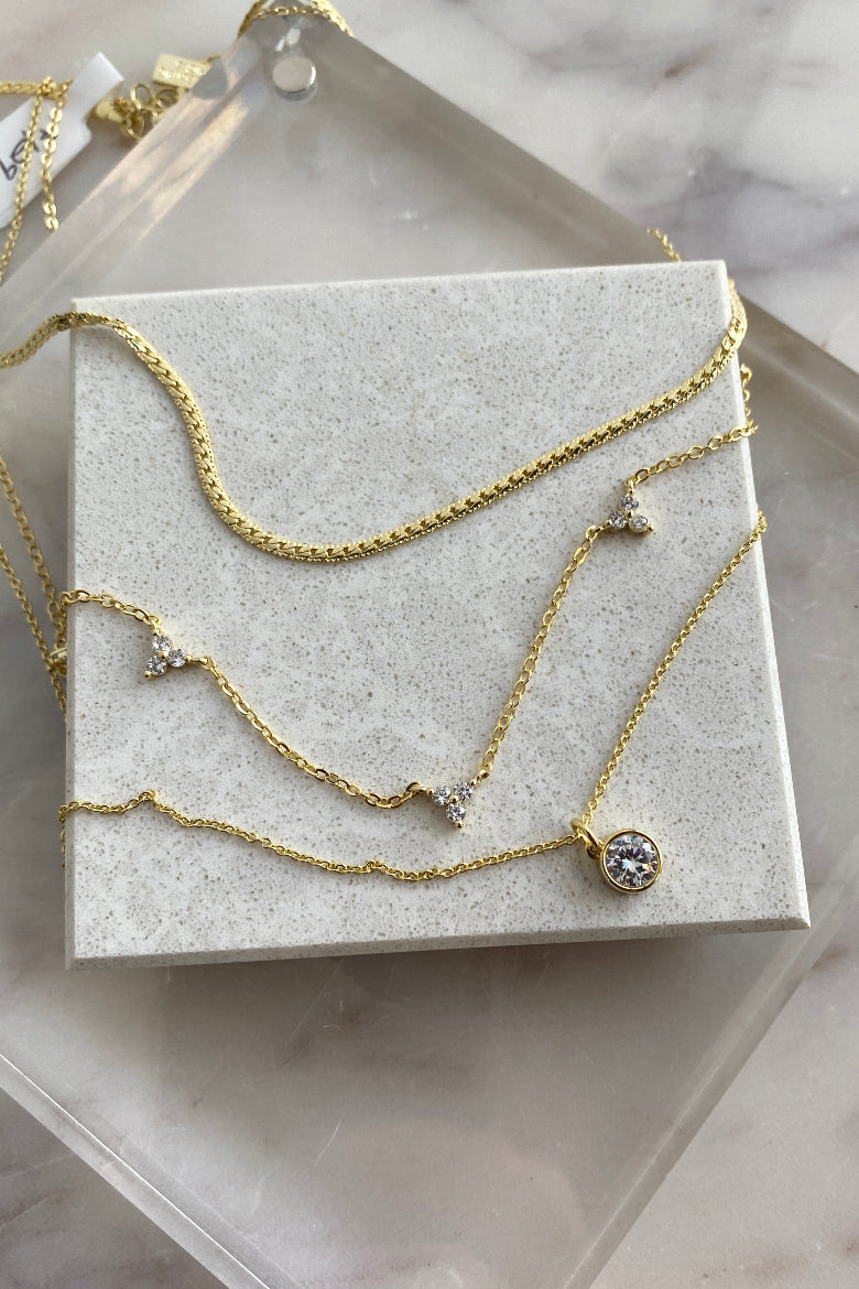 .Triple Lux Layered Necklace - RUST & Co.