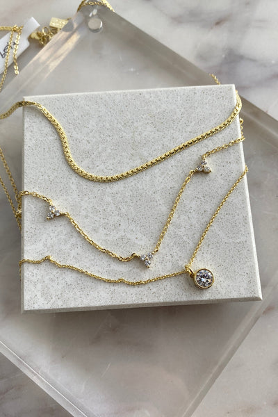 .Triple Lux Layered Necklace - RUST & Co.