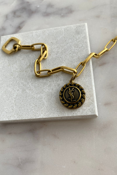 .Designer Antique Gold Charm Bracelet - RUST & Co.