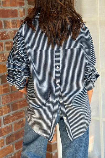 Greer Striped Button Down