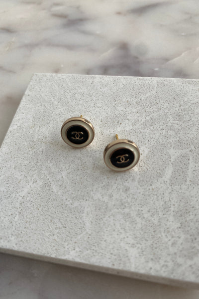 .Designer Min Studs, Black & White - RUST & Co.