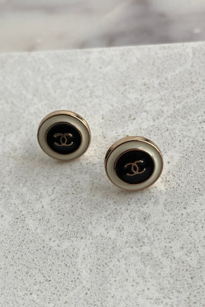 .Designer Min Studs, Black & White - RUST & Co.