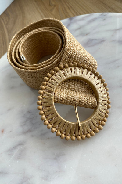 .Woven Belt, Tan - RUST & Co.