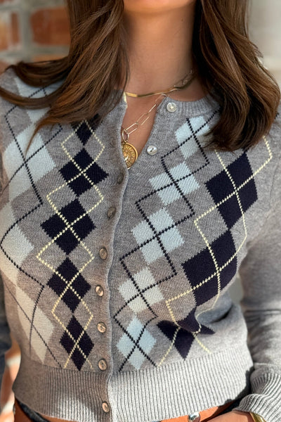 Palmer Argyle Cardigan