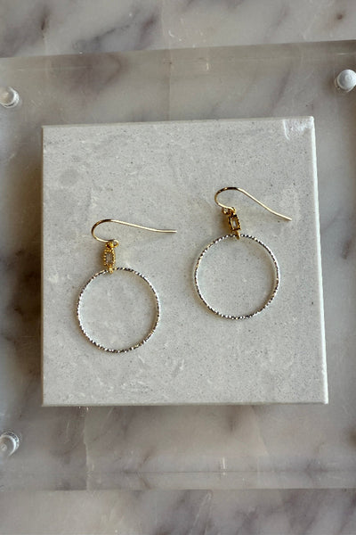 Hazel Circle Drop Earrings