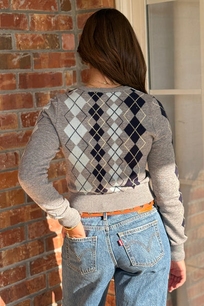 Palmer Argyle Cardigan