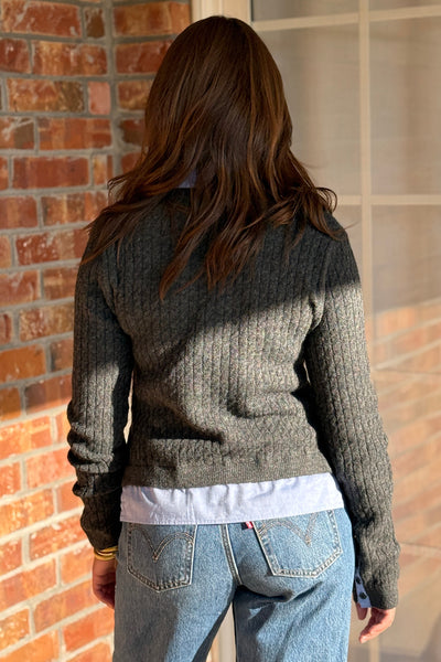 Tate Layered Look Shirt/Cardigan Combo