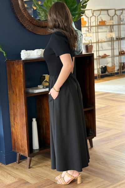 PRE-ORDER APRIL Megan Maxi Dress,  Black