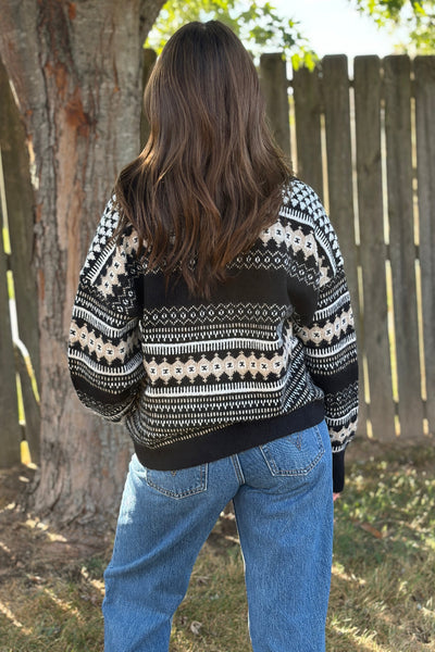 Aspen V-neck Sweater With Collar