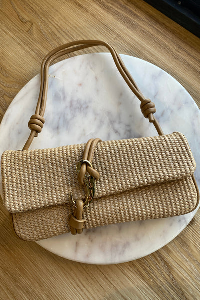 .Dolce Vita Alice Raffia Bag, Tan