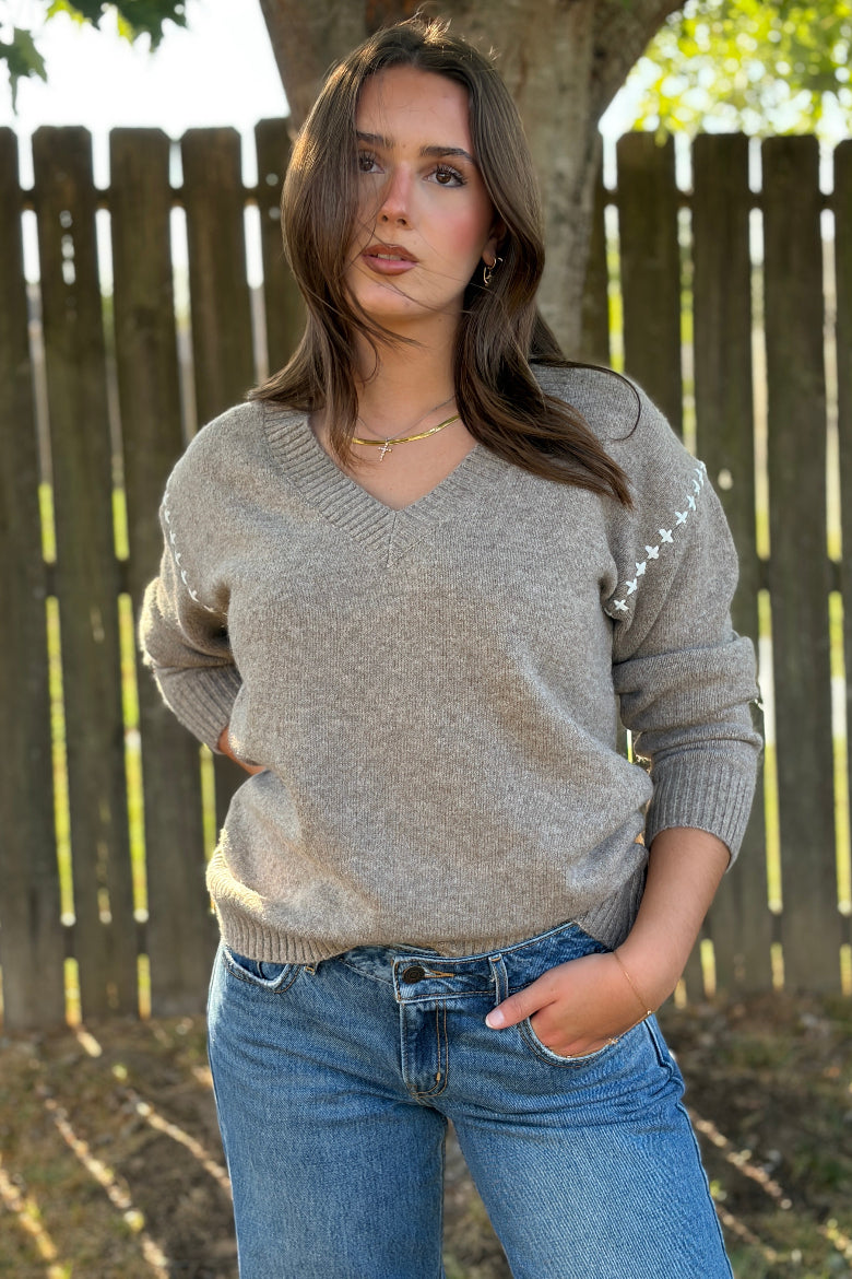 Lucena V-neck Sweater